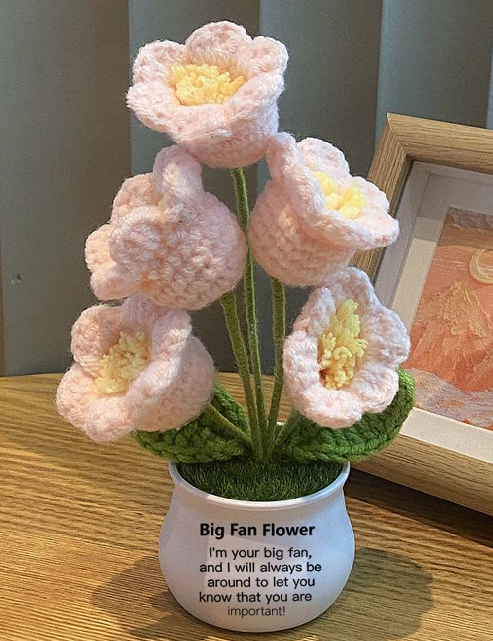 Hand Made To Your Mom Sister Aunt Friend Family Mother's Day Birthday Spiritual Support Crochet Flowers