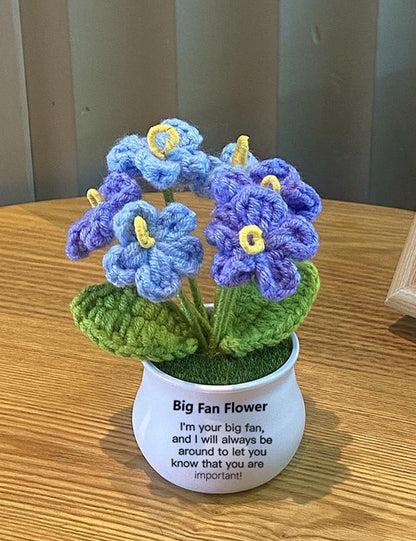 Hand Made To Your Mom Sister Aunt Friend Family Mother's Day Birthday Spiritual Support Crochet Flowers