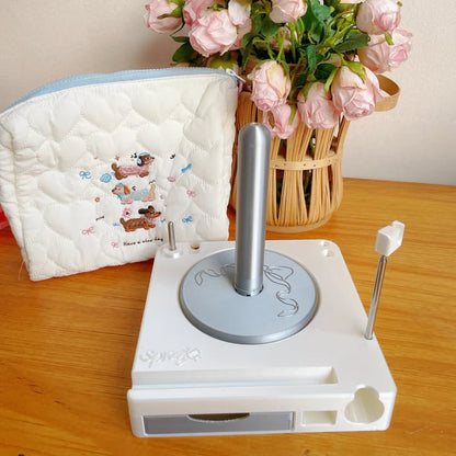 💜Hot Sale 49% OFF - Shiny Portable Multi-Functional Yarn Spool Box ✨